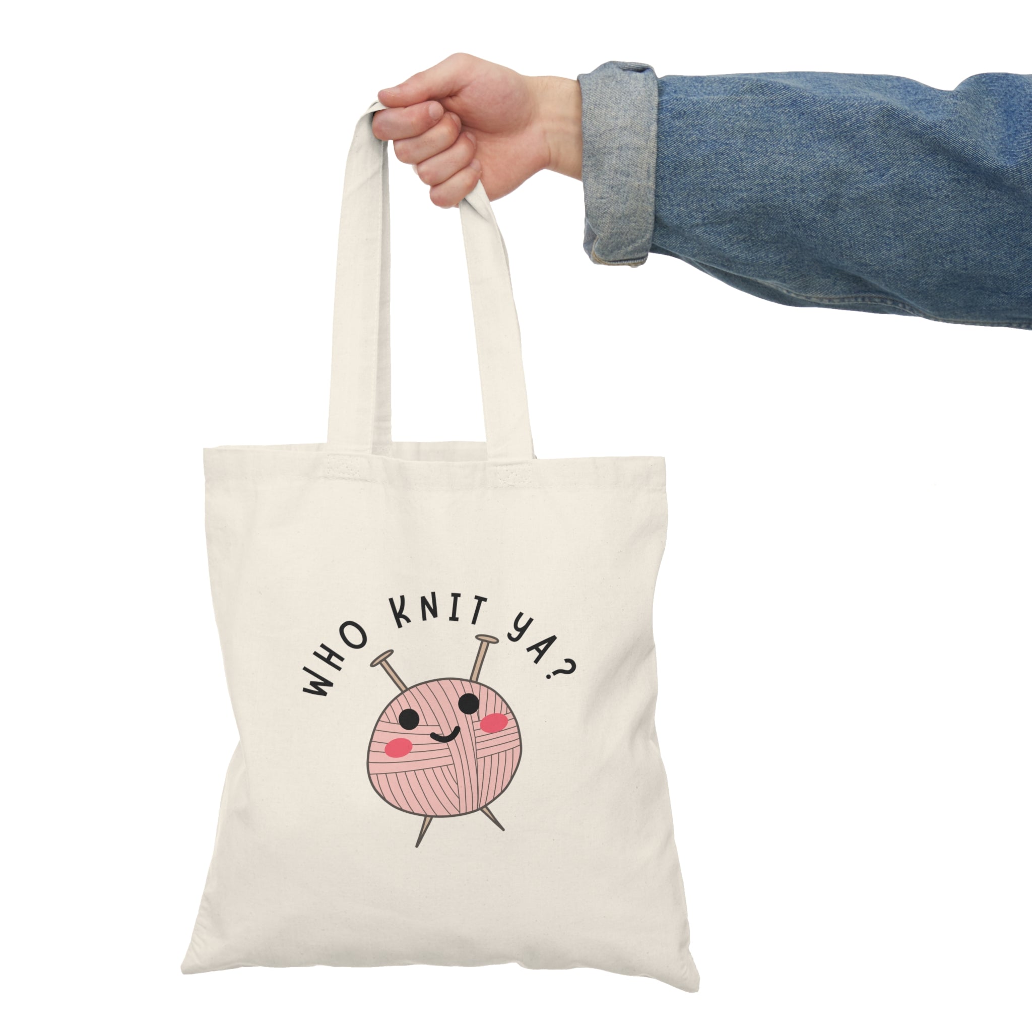 Who Knit Ya? – Funny Newfoundland Slang Tote Bag