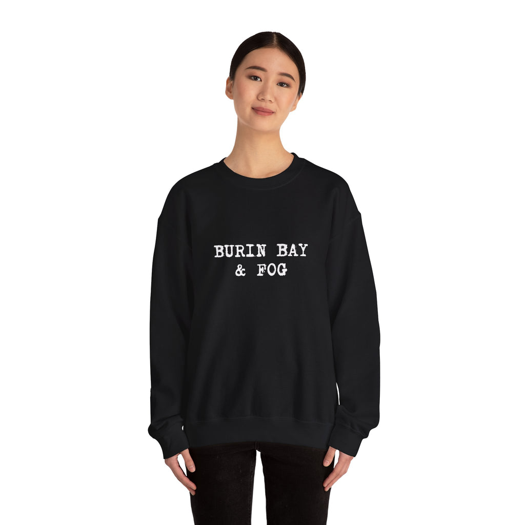 Burin Bay & Fog – Colin Hollett Crewneck Sweatshirt (Black)