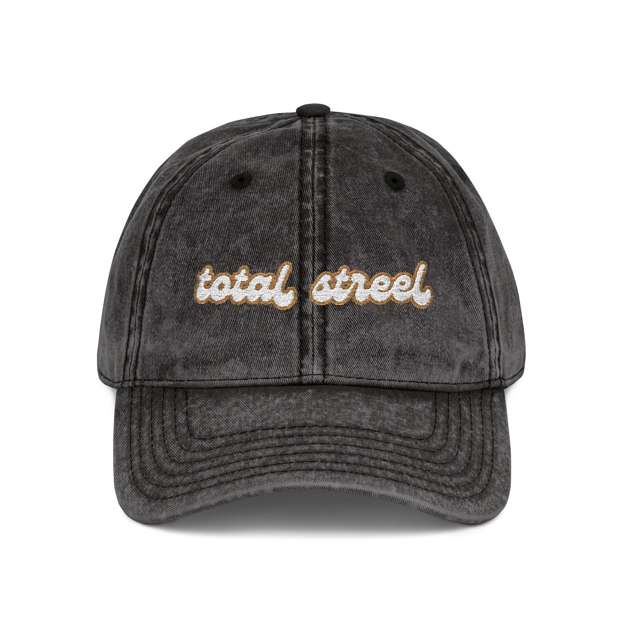 Total Streel – Newfoundland Slang Embroidered Cap (Acid Wash Black)