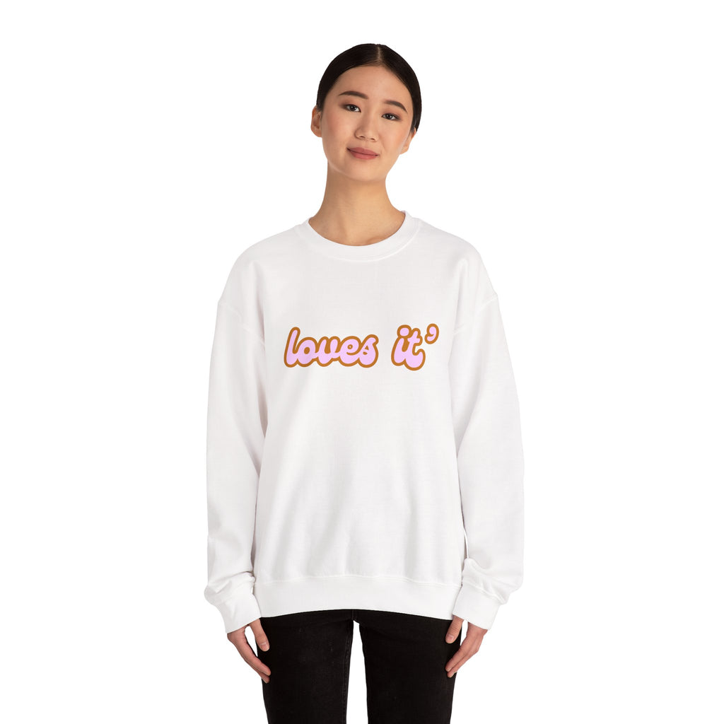 Loves It' – Newfoundland Slang Crewneck Sweatshirt