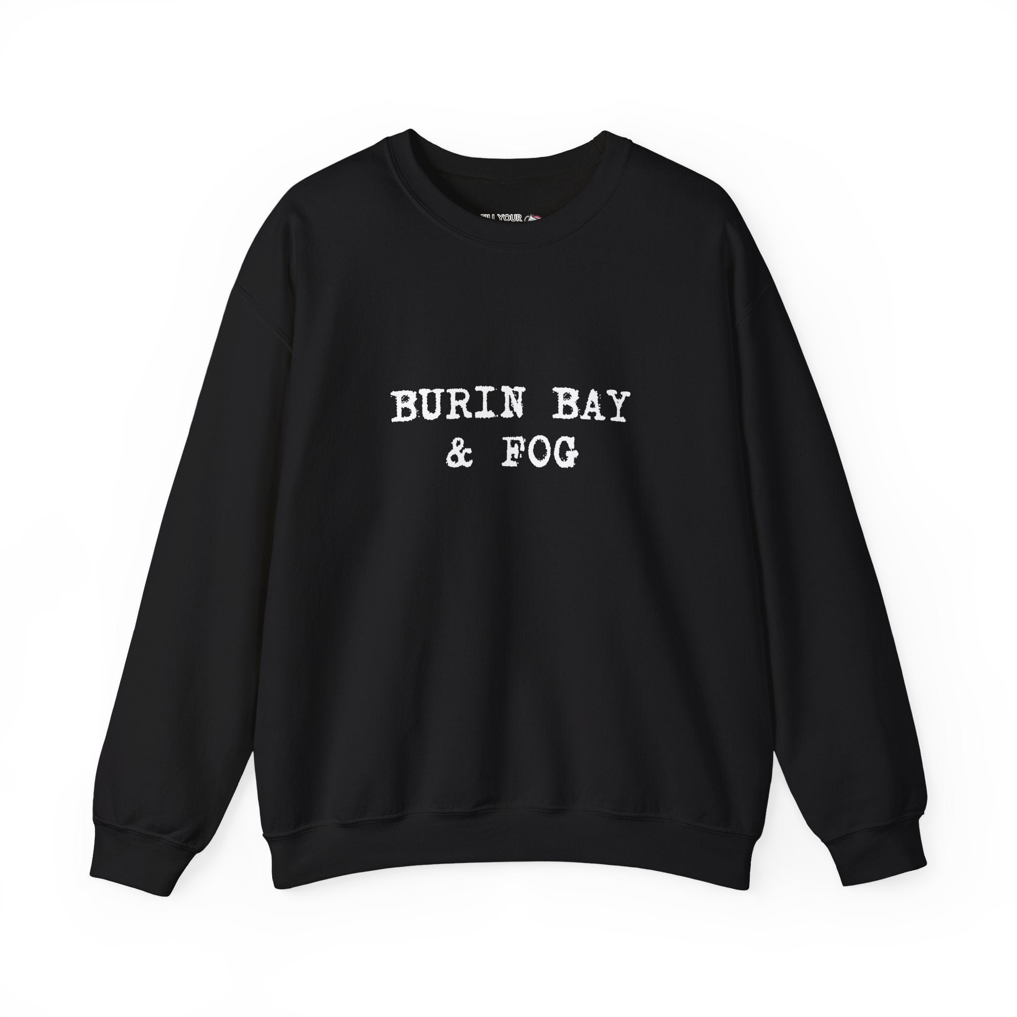 Burin Bay & Fog – Colin Hollett Crewneck Sweatshirt (Black)