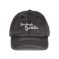 Sourdough Baddie – Newfoundland Slang Embroidered Cap (Acid Wash Black)