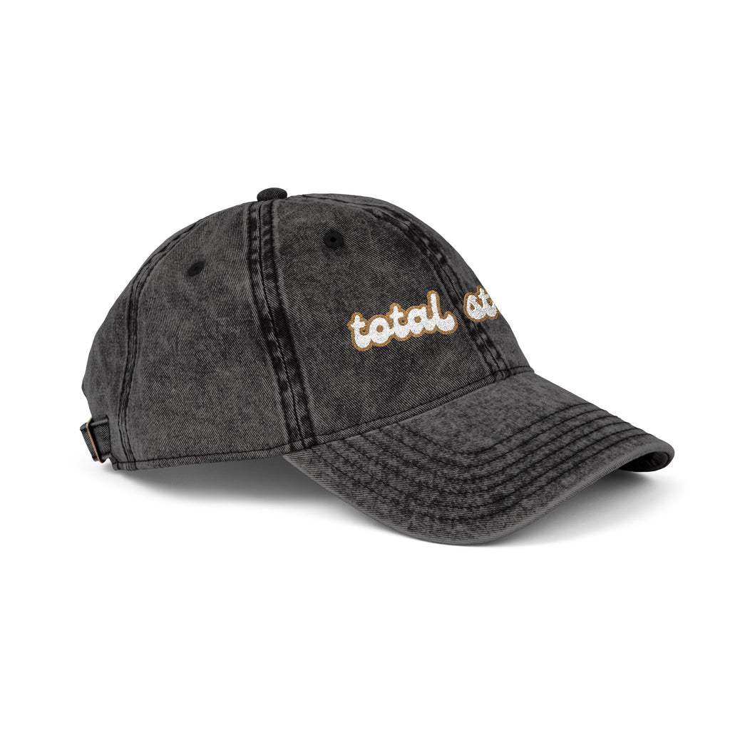 Total Streel – Newfoundland Slang Embroidered Cap (Acid Wash Black)