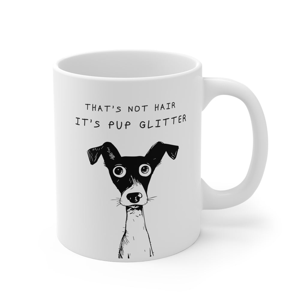 Pup Glitter Coffee Mug
