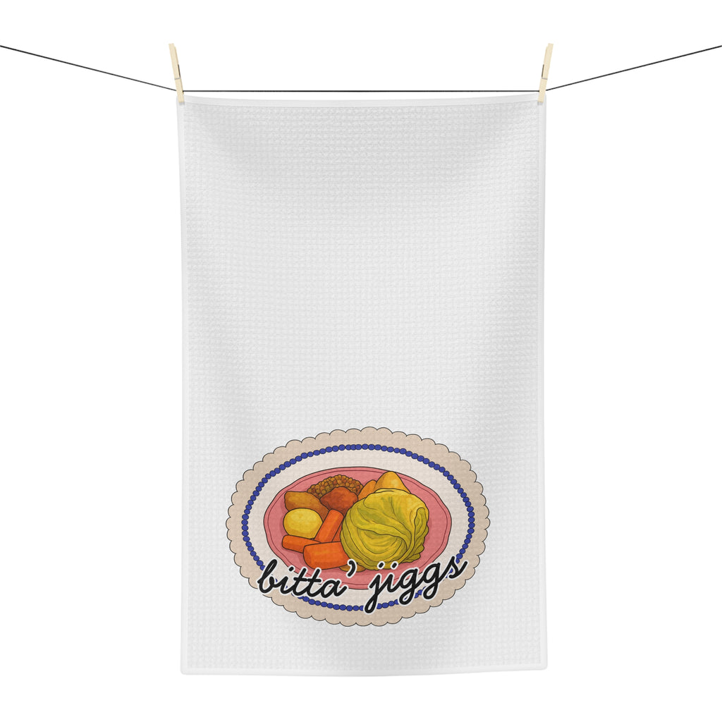 Bitta' Jiggs – Newfoundland Jiggs Dinner Tea Towel