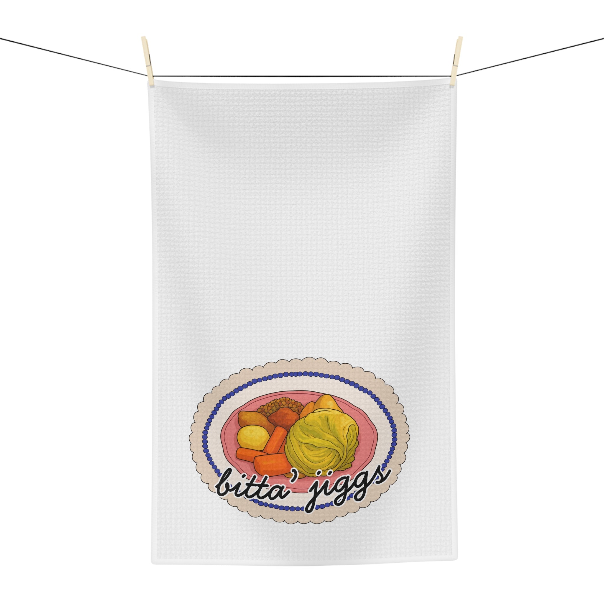 Bitta' Jiggs – Newfoundland Jiggs Dinner Tea Towel