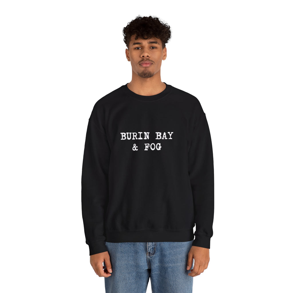 Burin Bay & Fog – Colin Hollett Crewneck Sweatshirt (Black)